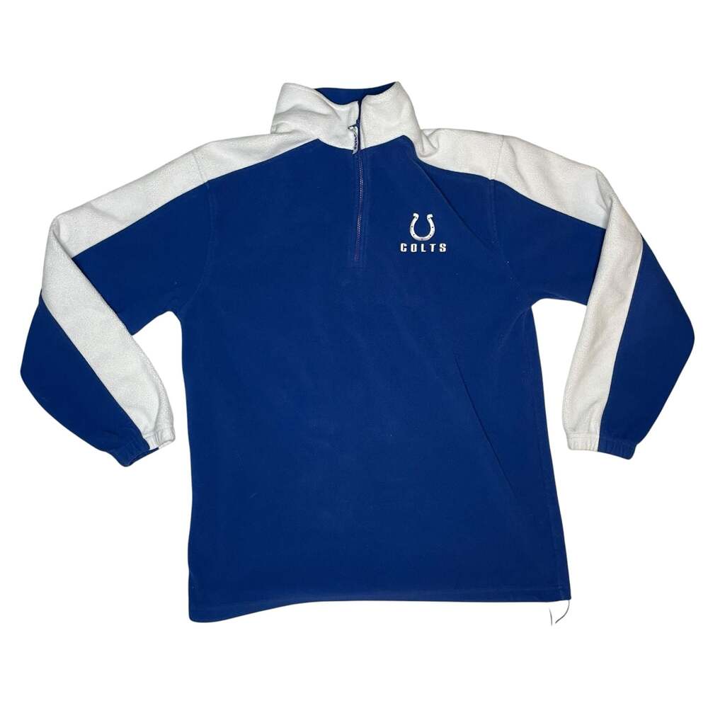 Indianapolis Colts NFL Team Apparel Blue Quarter Zip Fleece Pullover